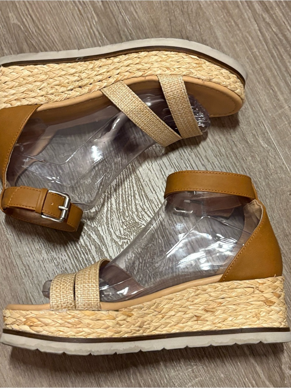 DV Dolce Vita Breanne  Sz 7.5 Espadrille Platform Ankle Strap Sandals Boho - Picture 4 of 9